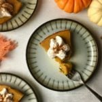 Finished healthy pumpkin pie