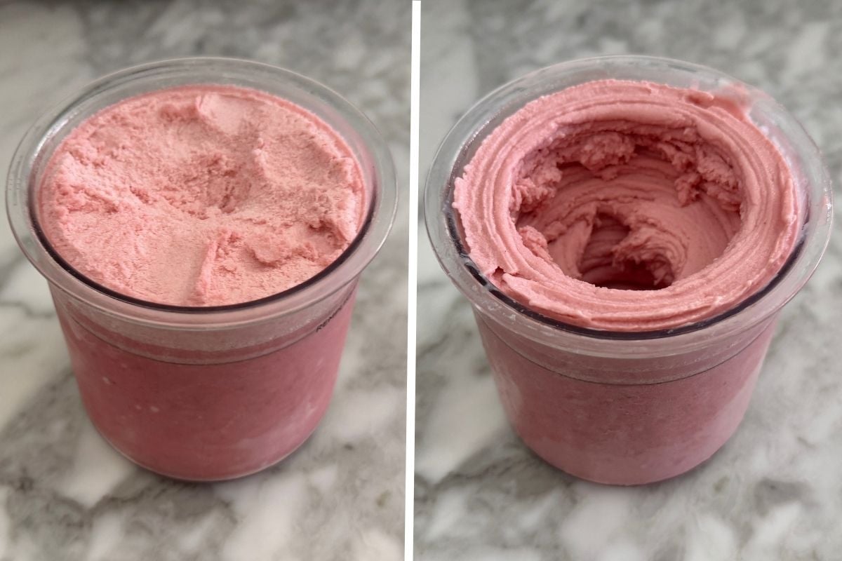 Frozen high protein frozen yogurt