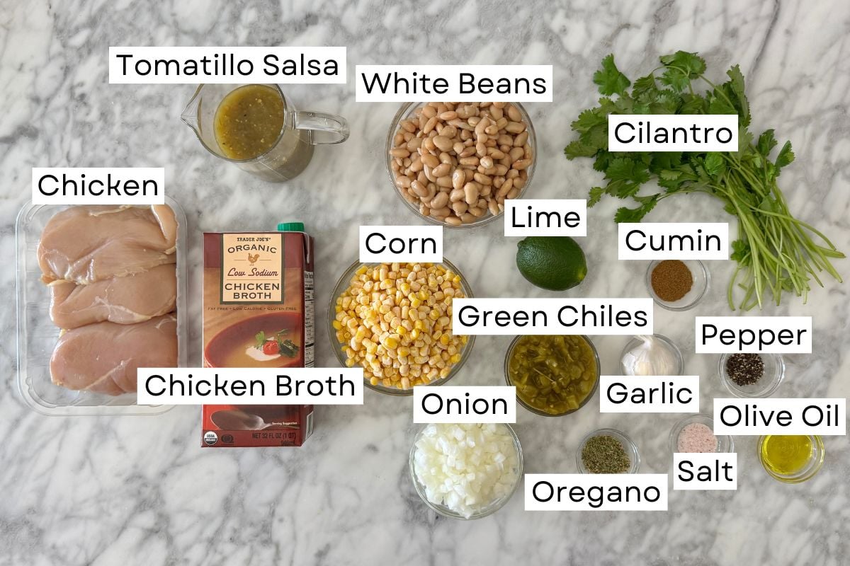 Ingredients for white bean chicken chili | Healthy Foodie Girl Ingredients for white bean chicken chili