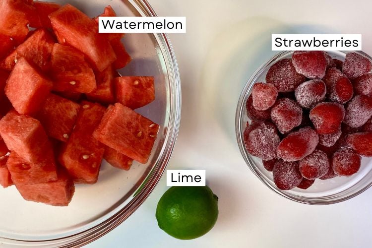 Watermelon Granita Ingredients | Healthy Foodie Girl Watermelon Granita Ingredients