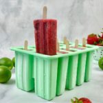 Sugar-Free Fruit Popsicles served in a popsicle mold.