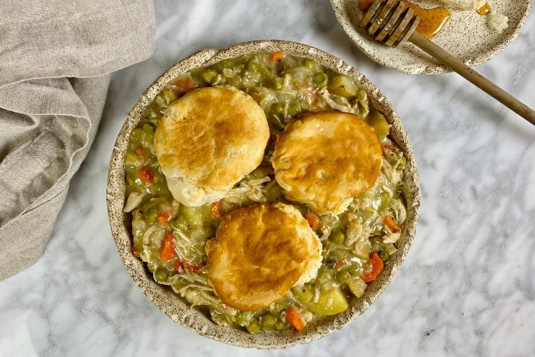 SLOW COOKER CHICKEN POT PIE SOUP Healthy Foodie Girl