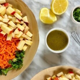 Carrot Apple Salad | Healthy Foodie Girl Carrot Apple Salad