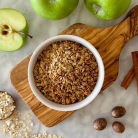 Air Fryer Apple Crisp | Healthy Foodie Girl Air Fryer Apple Crisp