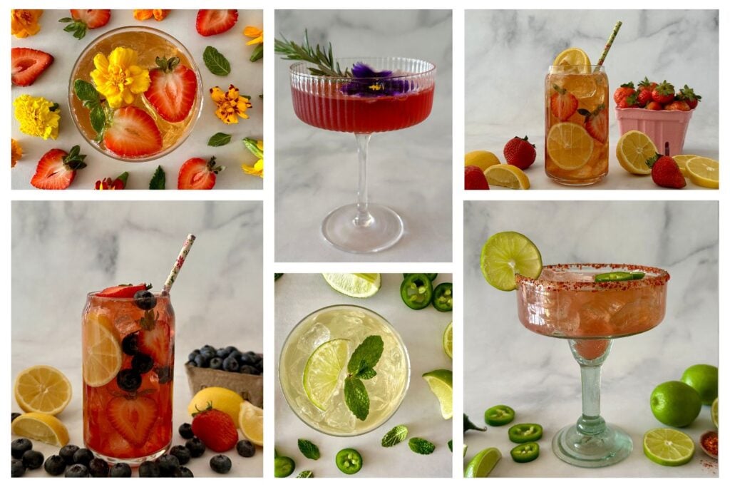 Kombucha mocktails