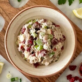 Cranberry Apple Tuna Salad | Healthy Foodie Girl Cranberry Apple Tuna Salad