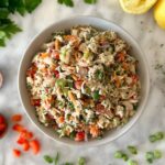 Healthy Tuna Salad in a bowl.