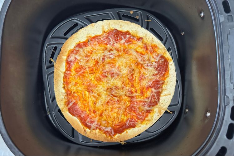 Air fried tortilla pizza