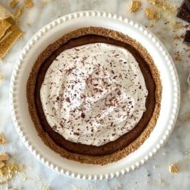 Chocolate Pie With Graham Cracker Crust | Healthy Foodie Girl