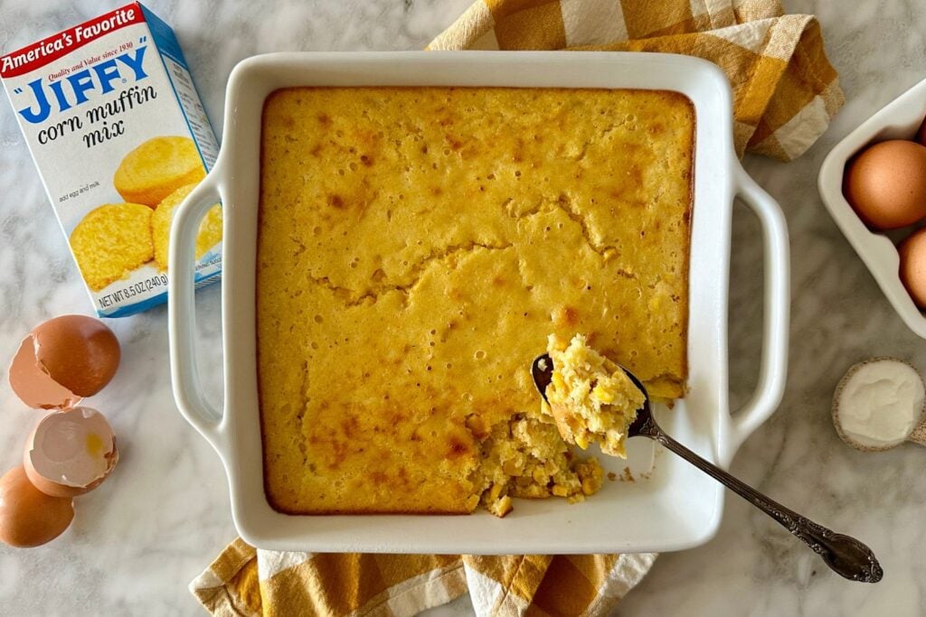 Jiffy Corn Casserole | Healthy Foodie Girl Jiffy Corn Casserole