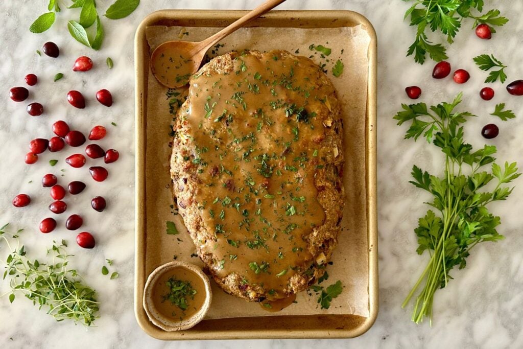 Turkey Stuffing Meatloaf | Healthy Foodie Girl Turkey Stuffing Meatloaf