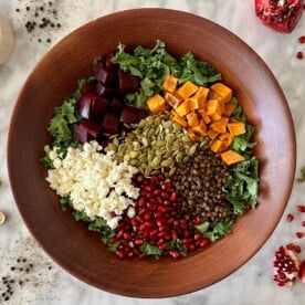 Kale Pomegranate Salad | Healthy Foodie Girl Kale Pomegranate Salad