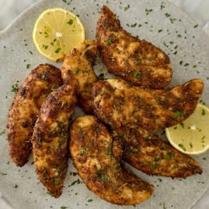 Air Fryer Chicken Tenders | Healthy Foodie Girl Air Fryer Chicken Tenders No Breading