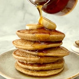 Banana Cottage Cheese Pancakes