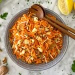 Healthy Carrot Salad Recipe in a bowl.