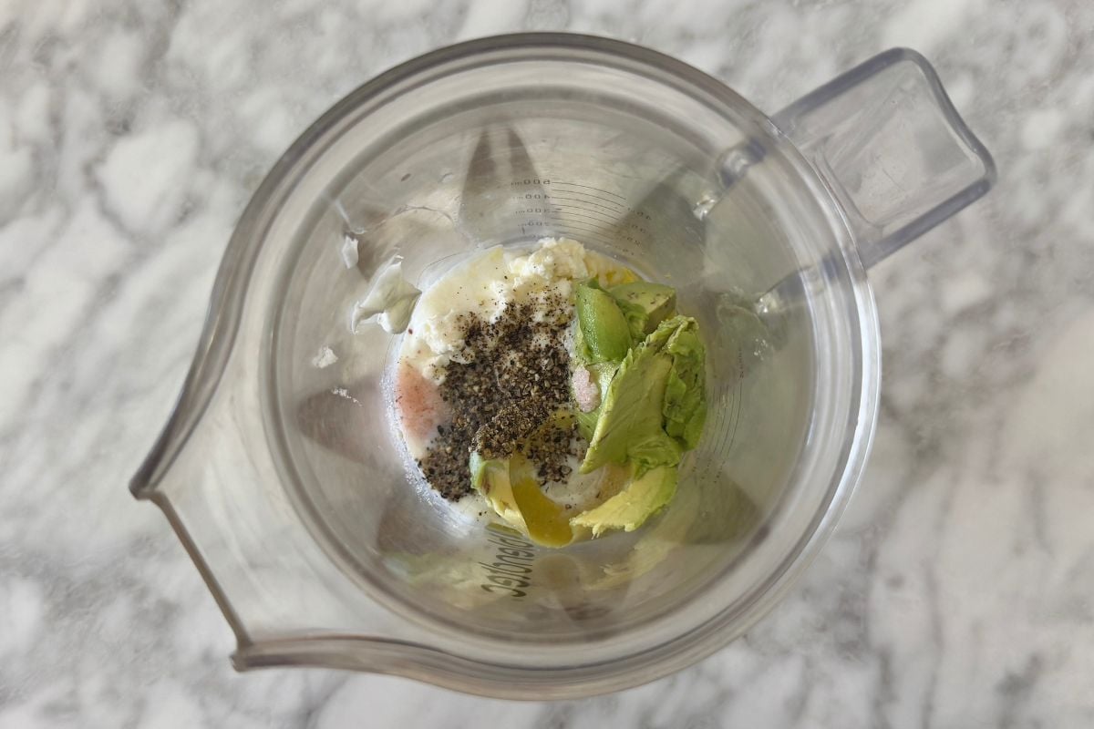 Avocado dressing ingredients for corn salad | Healthy Foodie Girl Avocado dressing ingredients for corn salad