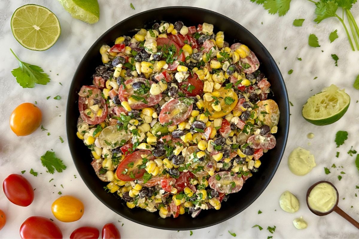 Summer Corn Salad | Healthy Foodie Girl Summer Corn Salad