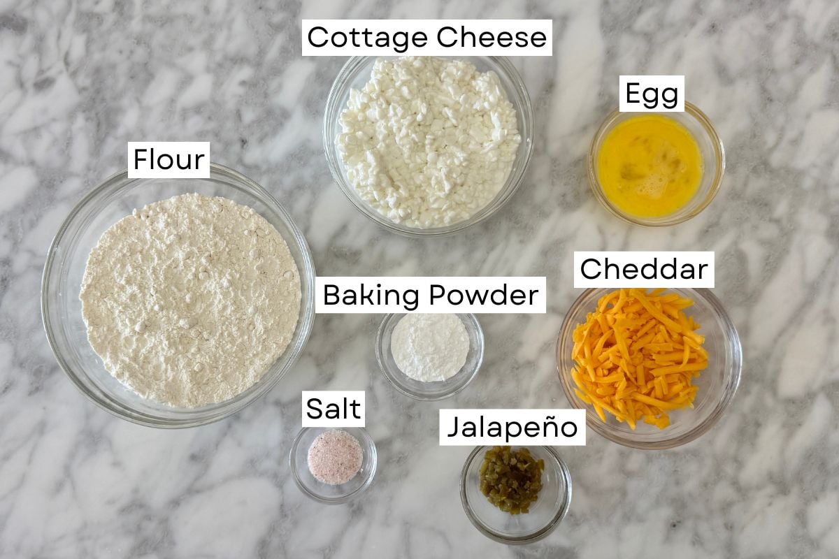Ingredients for jalapeño cheddar bagels | Healthy Foodie Girl Ingredients for jalapeño cheddar bagels
