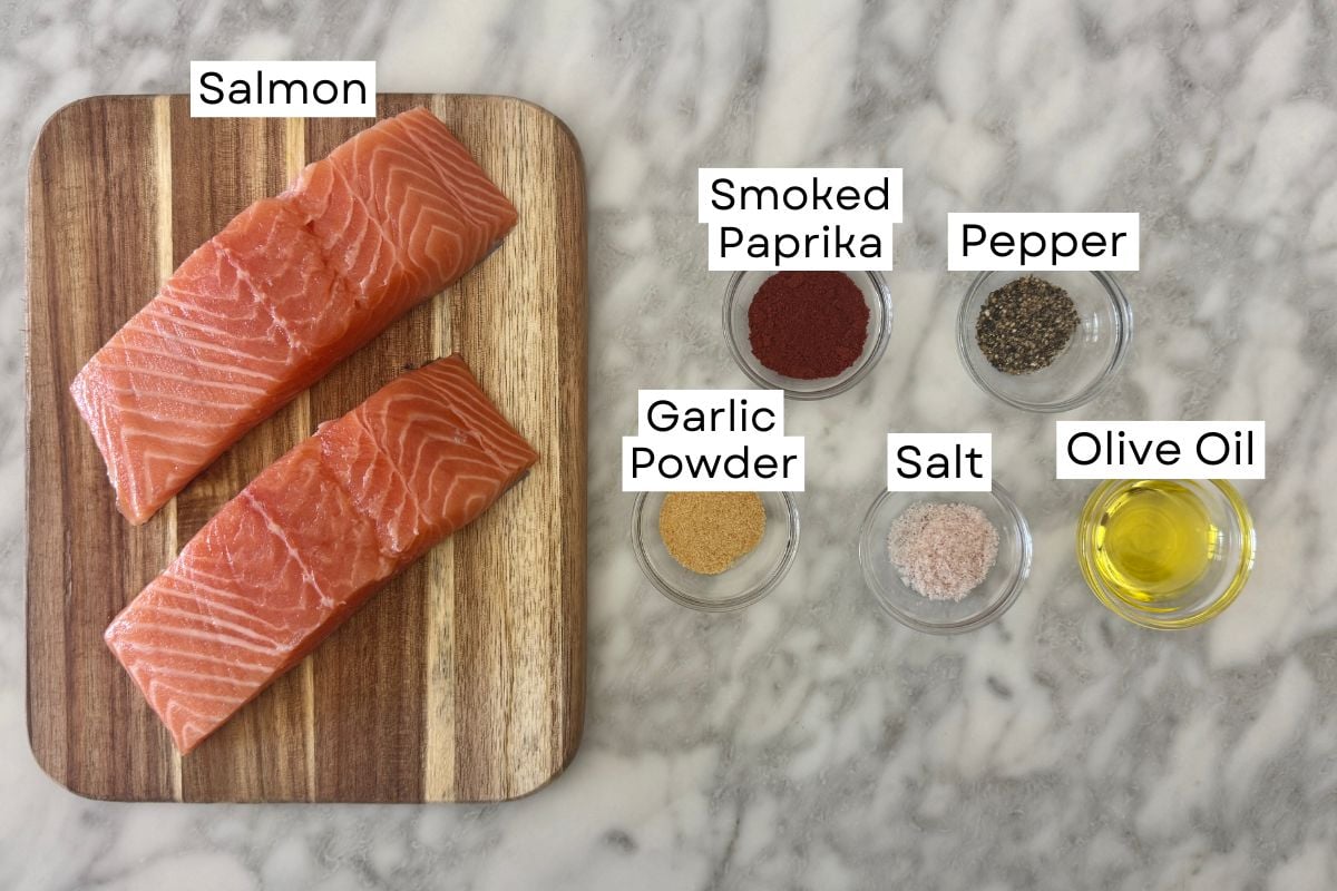 Ingredients needed for air fryer salmon | Healthy Foodie Girl Ingredients needed for air fryer salmon