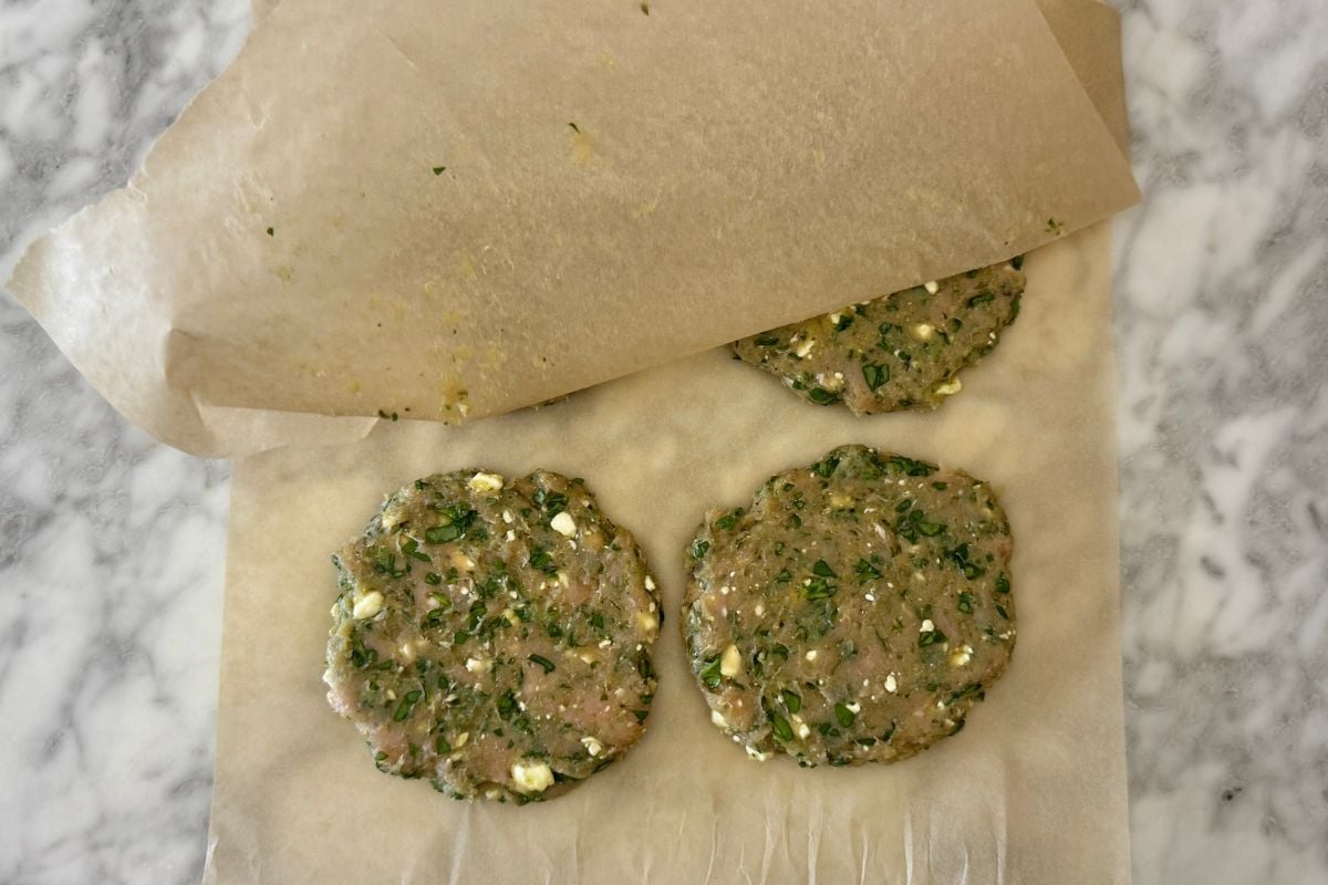 Pressed spinach feta turkey patties | Healthy Foodie Girl Pressed spinach feta turkey patties