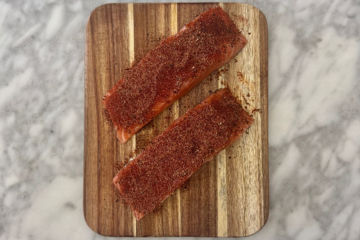 Seasoned salmon for air fryer salmon recipe | Healthy Foodie Girl Seasoned salmon for air fryer salmon recipe