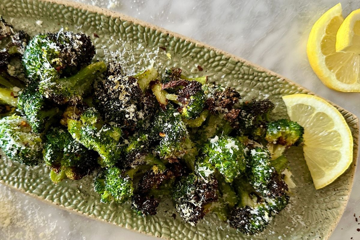 Air Fryer Frozen Broccoli Recipe | Healthy Foodie Girl Air Fryer Frozen Broccoli Recipe