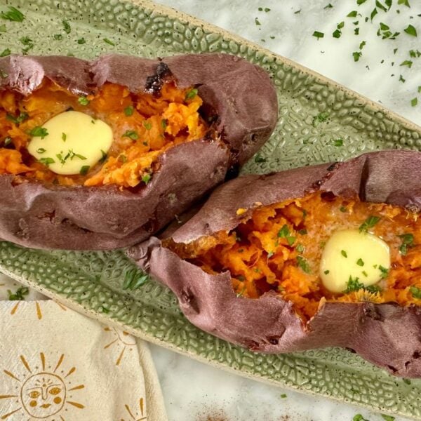 Air Fryer Baked Sweet Potatoes