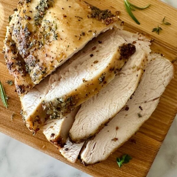 Easy Juicy Air Fryer Turkey Breast Recipe | Healthy Foodie Girl Easy Juicy Air Fryer Turkey Breast Recipe