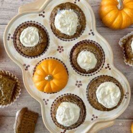 Healthy Pumpkin Cream Cheese Muffins | Healthy Foodie Girl Healthy Pumpkin Cream Cheese Muffins