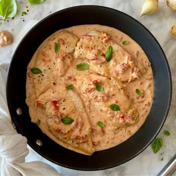 Lightened Up Marry Me Chicken in One Skillet | Healthy Foodie Girl Lightened Up Marry Me Chicken in One Skillet