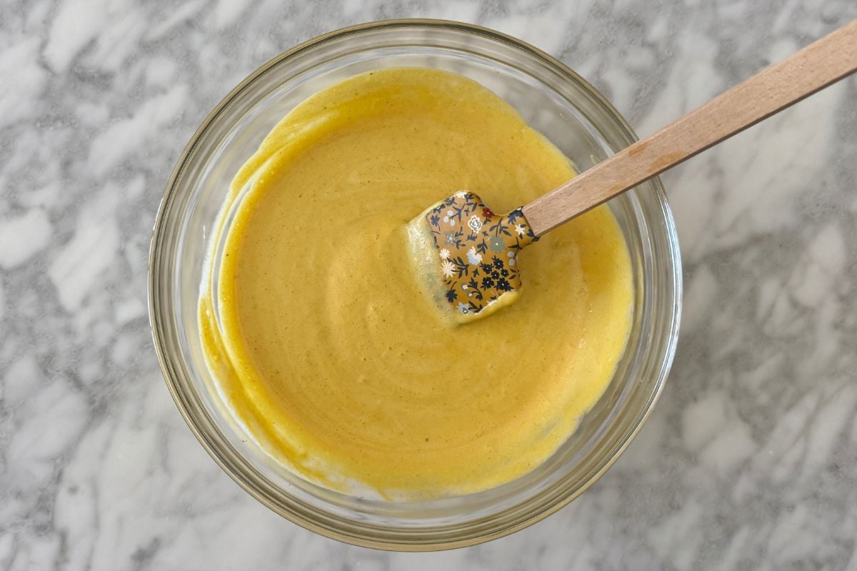 Pumpkin mousse mixture in bowl | Healthy Foodie Girl Pumpkin mousse mixture in bowl