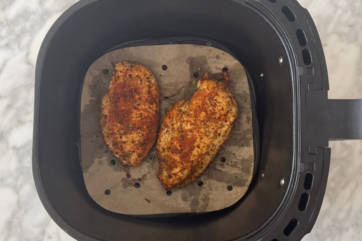 Air fried chicken breast