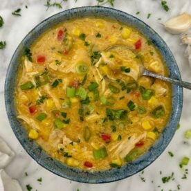 Healthy and Easy Chicken Corn Chowder | Healthy Foodie Girl Healthy and Easy Chicken Corn Chowder