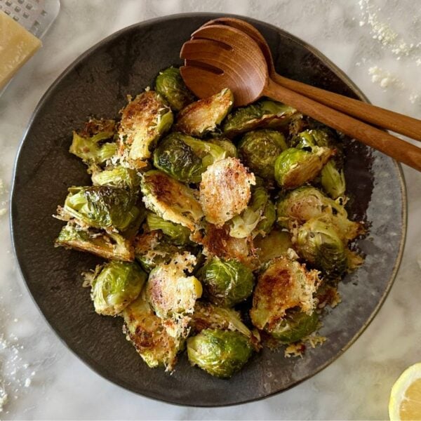 Parmesan Crusted Brussels Sprouts