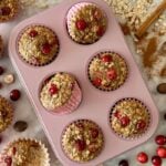 Cranberry Banana Oat Muffins Recipe