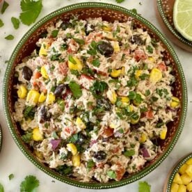 No Mayo Mexican Tuna Salad in a bowl.