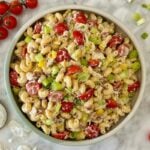 High-Protein Chicken Bacon Ranch Pasta Salad.