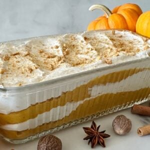Pumpkin Icebox Cake with Cottage Cheese.
